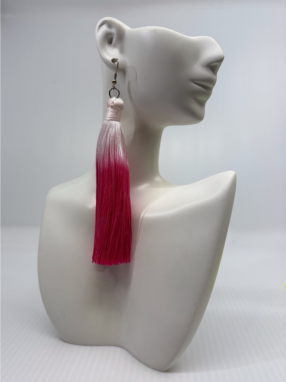 Pink Ombre Tassel Drop Earrings - Women Jewelry
